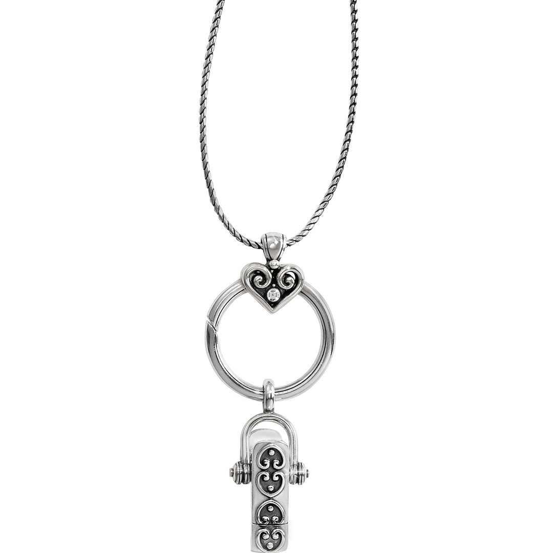 Brighton Alcazar Charm Badge Clip Necklace