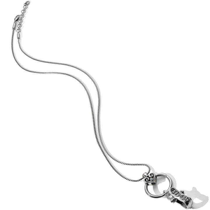 Brighton Alcazar Charm Badge Clip Necklace