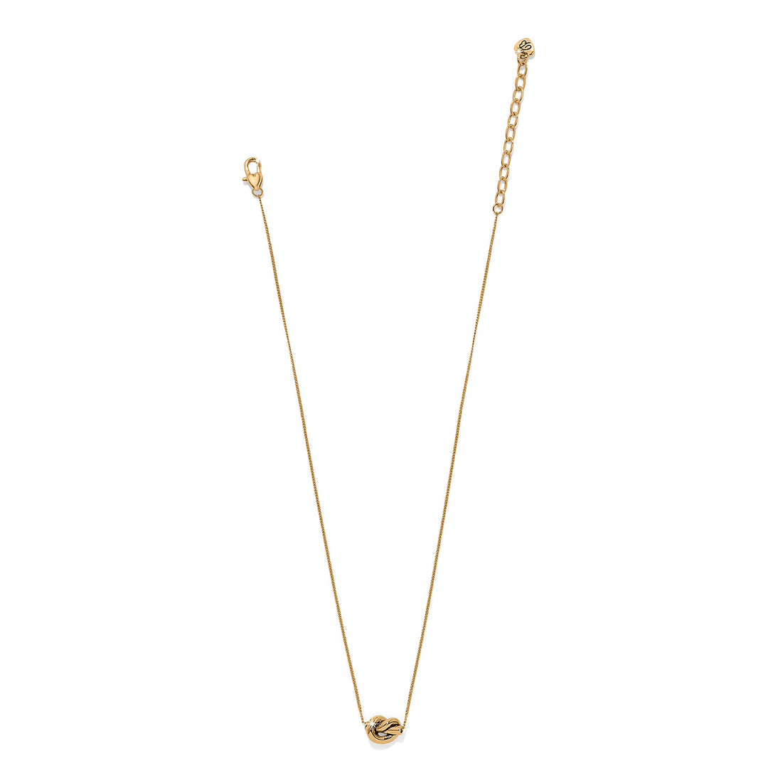 Brighton Interlok Single Knot Mini Necklace - Gold