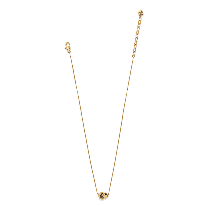 Brighton Interlok Single Knot Mini Necklace - Gold