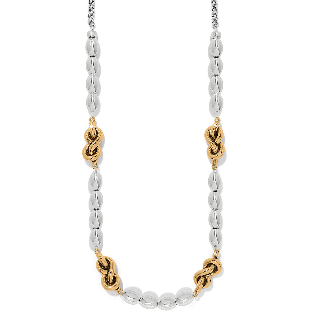 Brighton Interlok Single Knot Drops Collar Necklace