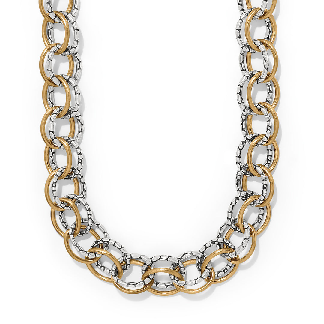 Brighton Pebble Link Two Tone Necklace