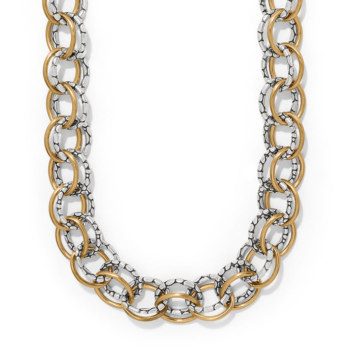 Brighton Pebble Link Two Tone Necklace