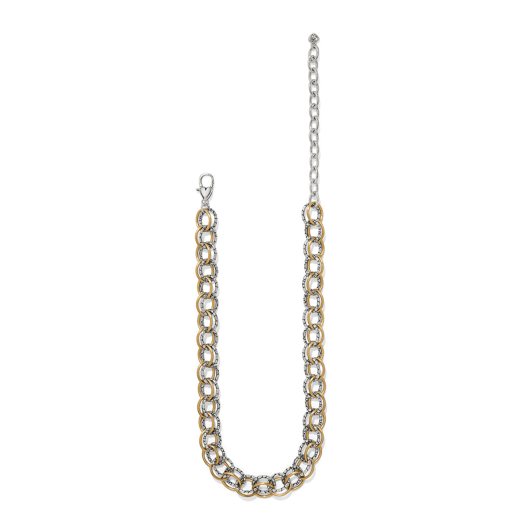 Brighton Pebble Link Two Tone Necklace