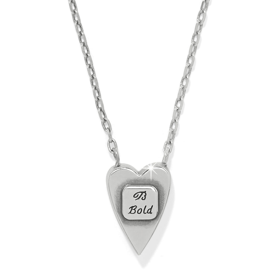 Brighton Love Messages B Bold Reversible Necklace