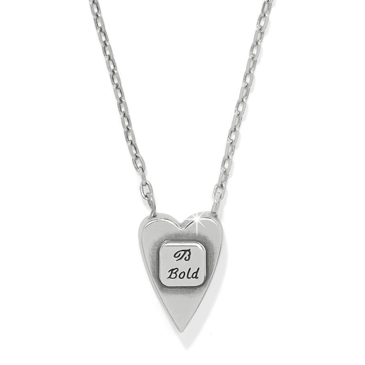 Brighton Love Messages B Bold Reversible Necklace