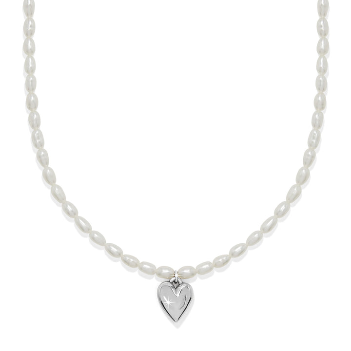 Brighton Cascade Embrace Pearl Heart Necklace