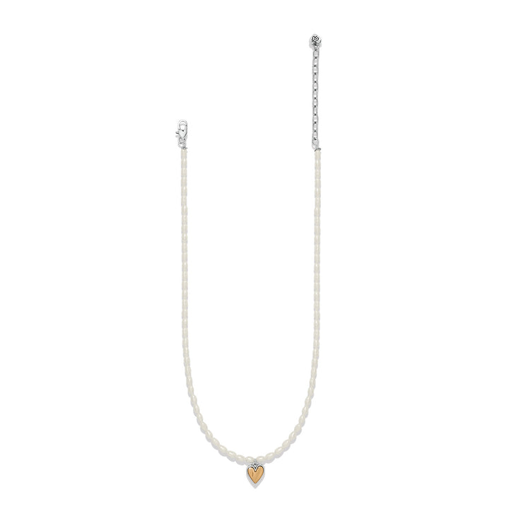 Brighton Cascade Embrace Pearl Heart Necklace
