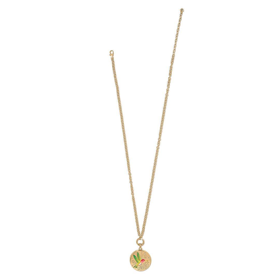 Brighton Reverie Hummingbird Locket Necklace