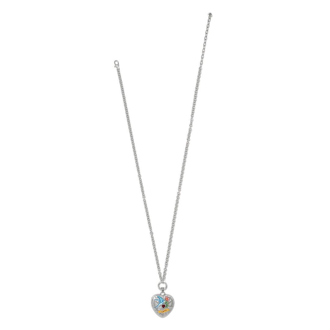 Brighton Reverie Bluebird Locket Necklace