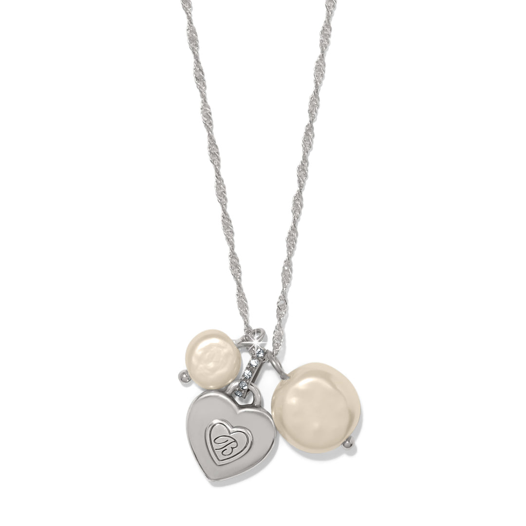 Brighton One Heart Pearl Short Necklace
