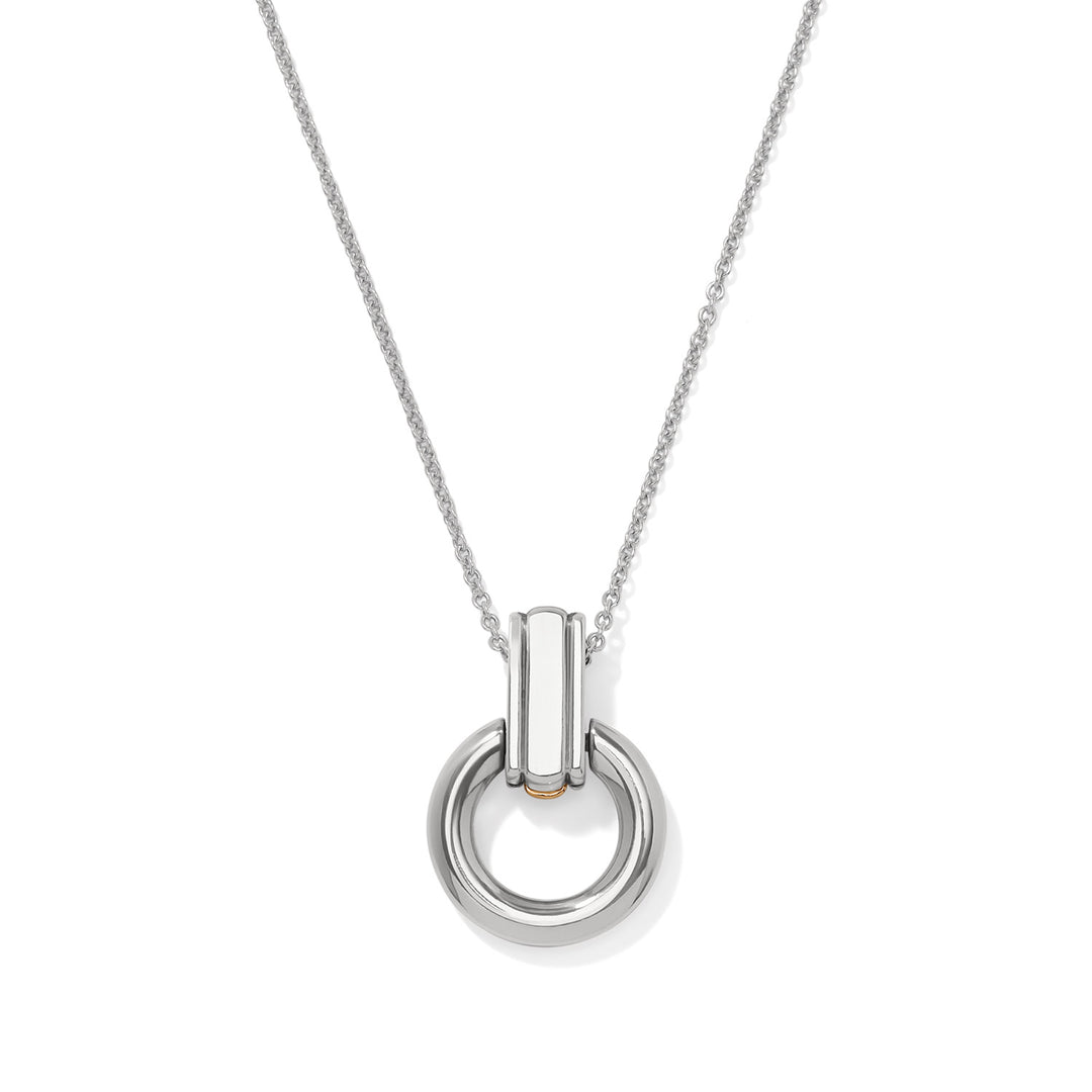 Brighton Mosaic Two Tone Link Ring Necklace