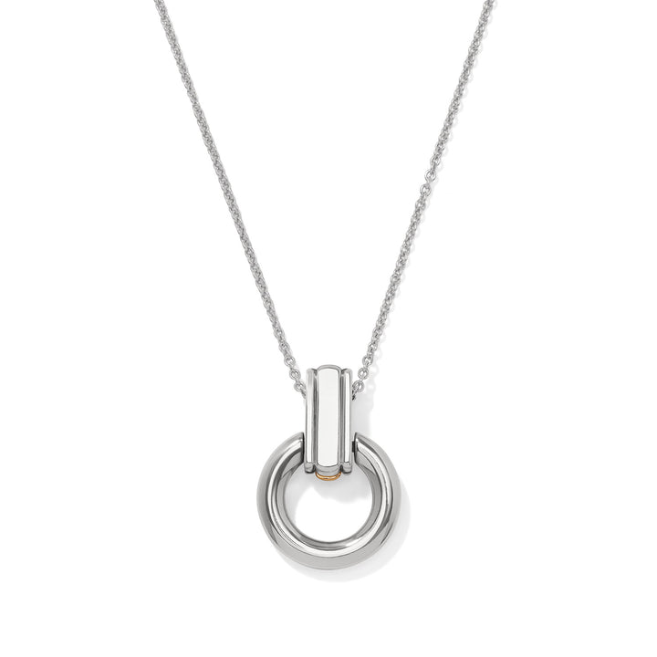 Brighton Mosaic Two Tone Link Ring Necklace