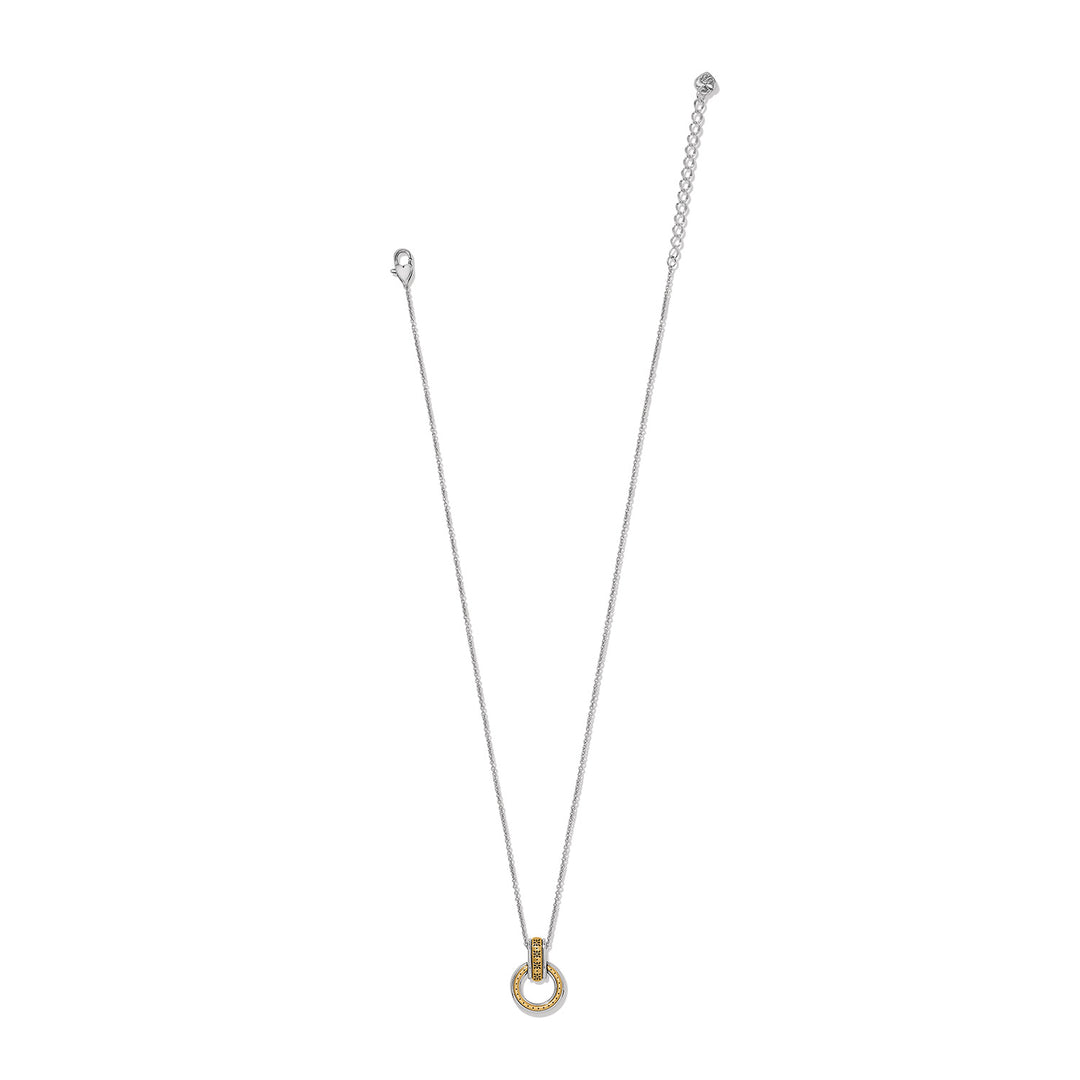 Brighton Mosaic Two Tone Link Ring Necklace
