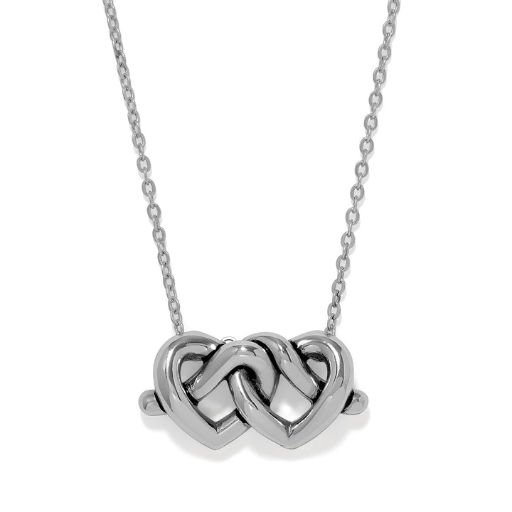 Brighton Interlok Linked Hearts Necklace