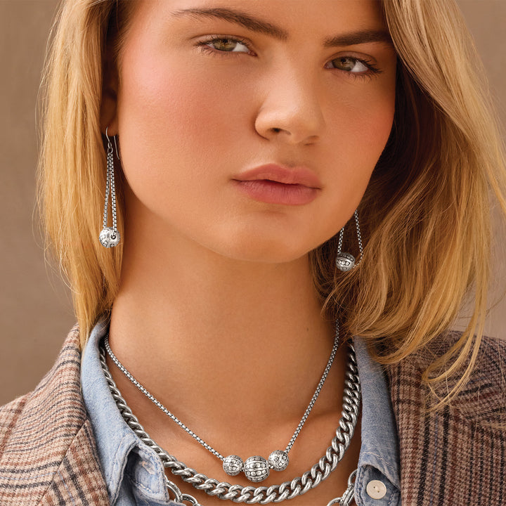 Brighton Pebble Dot Bola Trio Necklace