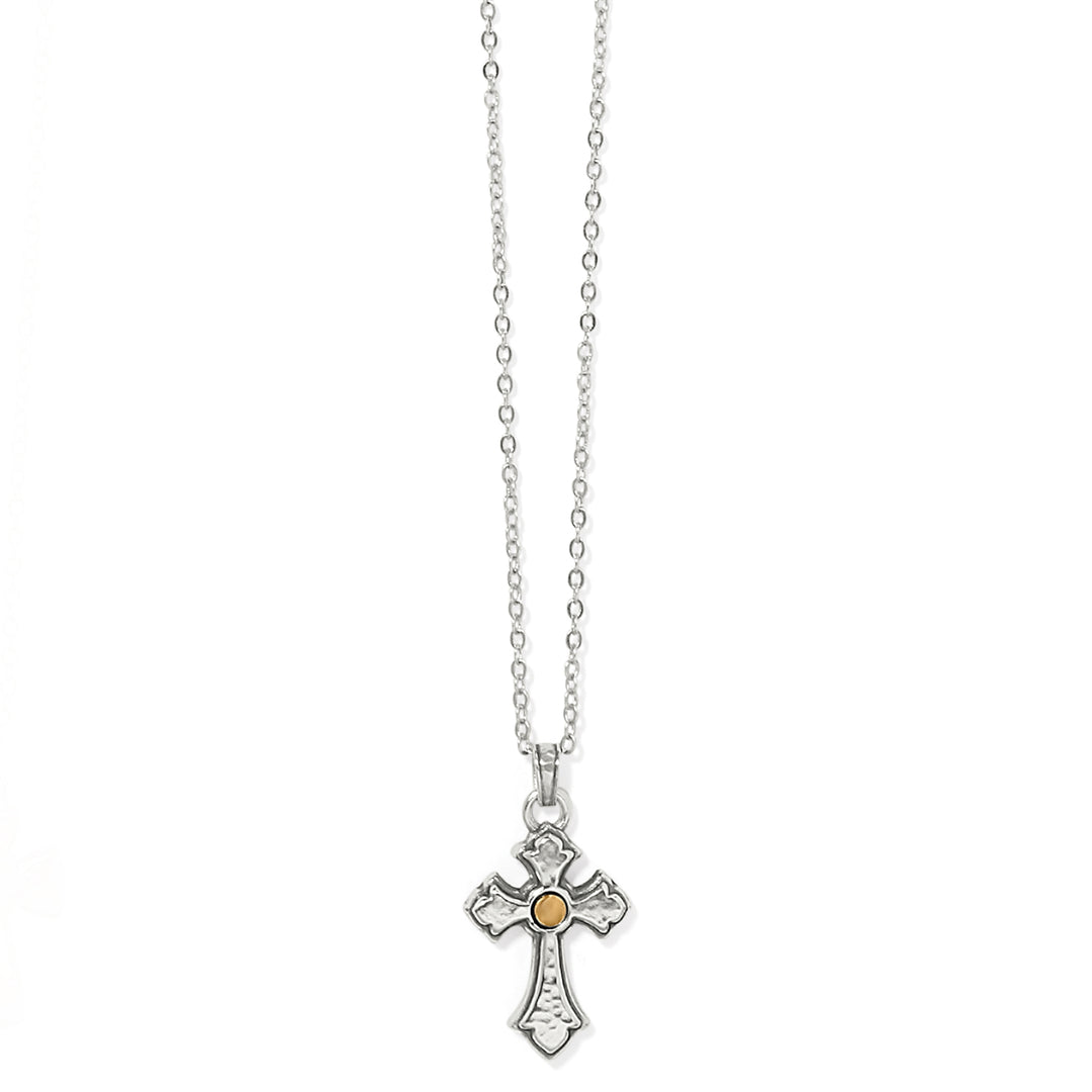 Brighton Majestic Regal Cross Reversible Necklace - Silver