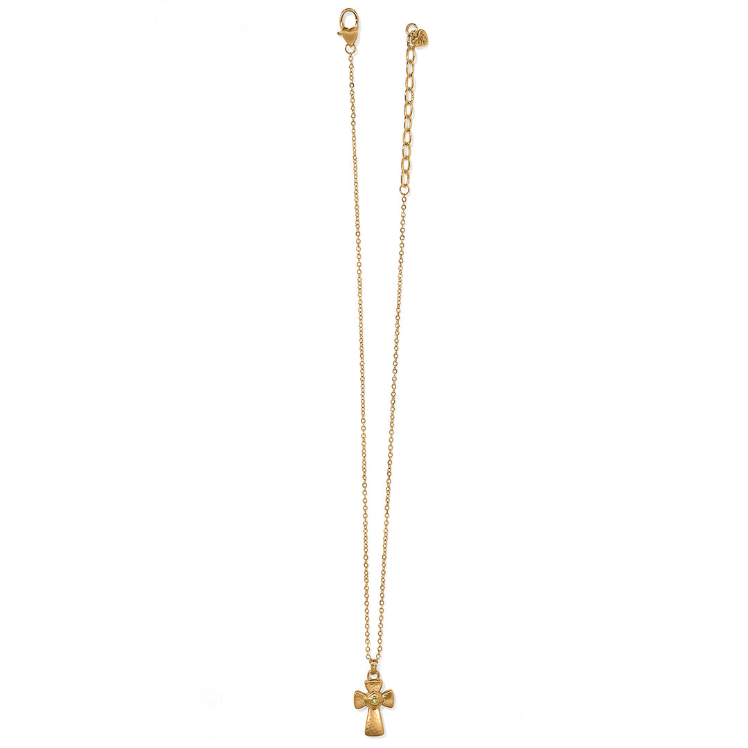 Brighton Majestic Regal Cross Reversible Necklace - Gold