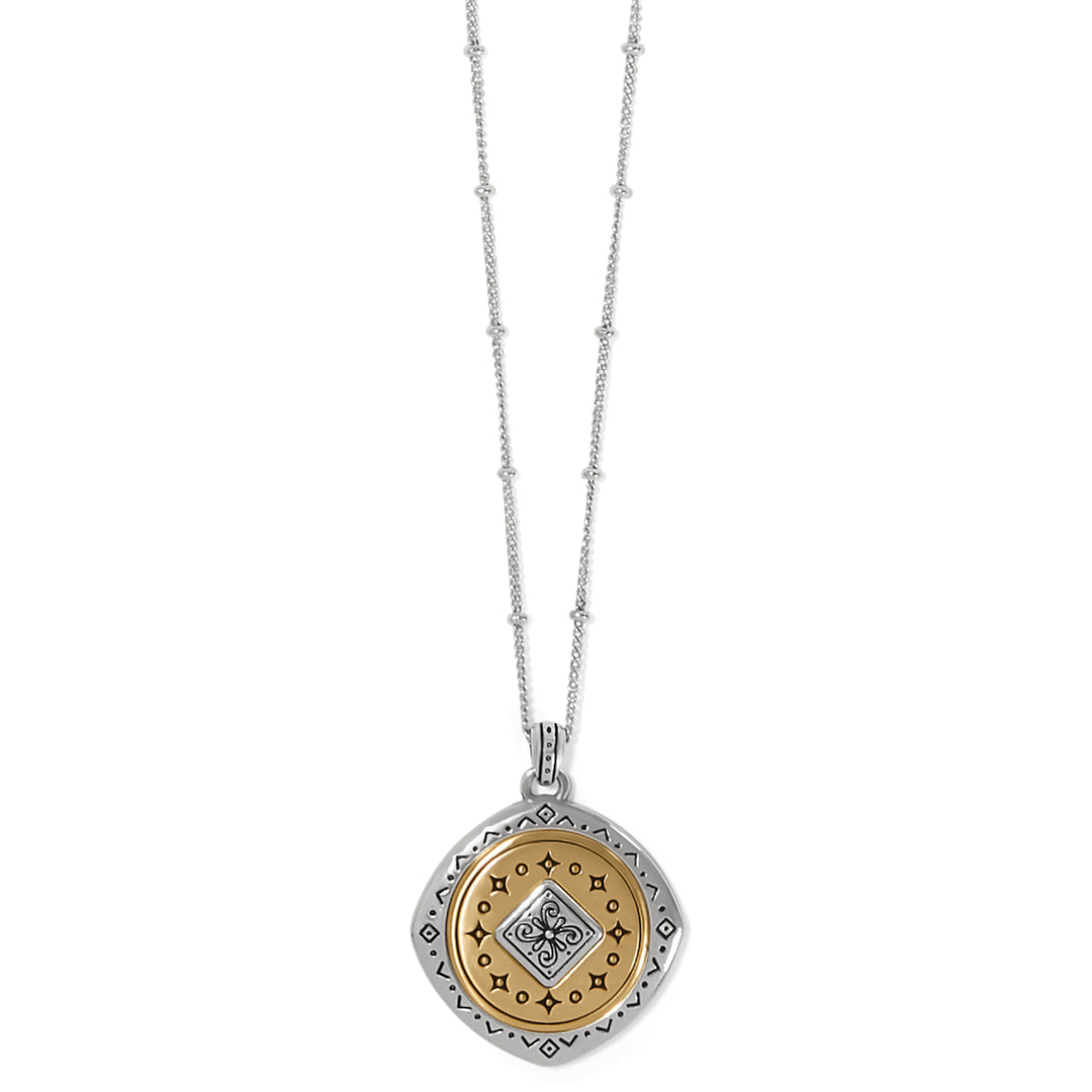 Brighton Mosaic Two Tone Pendant Necklace