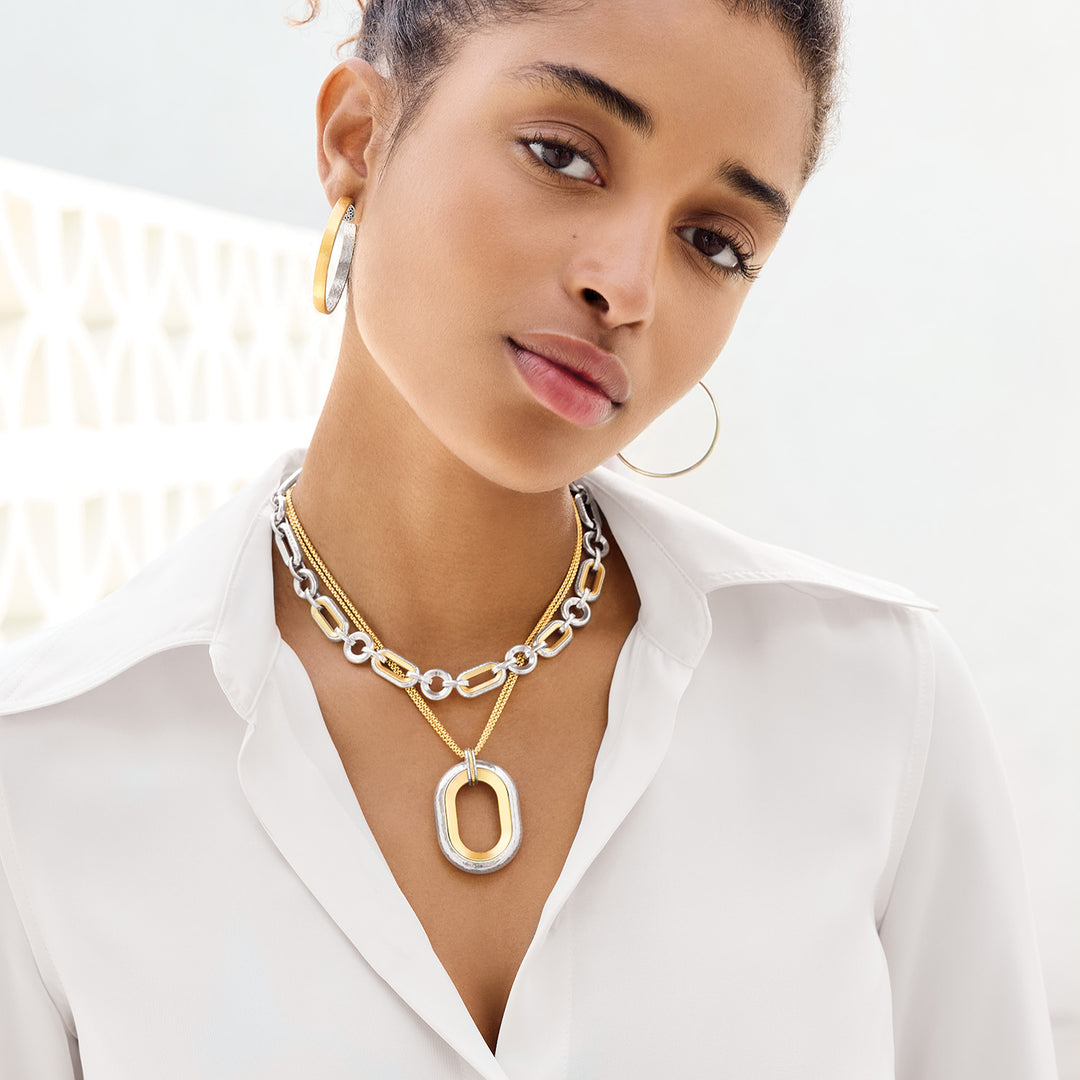 Brighton Medici Link Two Tone Necklace