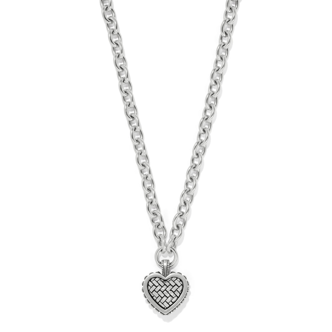 Brighton Pretty Tough Weave Heart Necklace