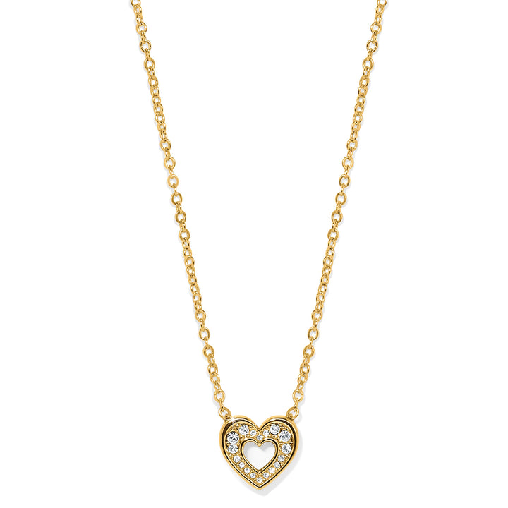 Brighton Enchanting Heart Necklace Gift Box - Gold