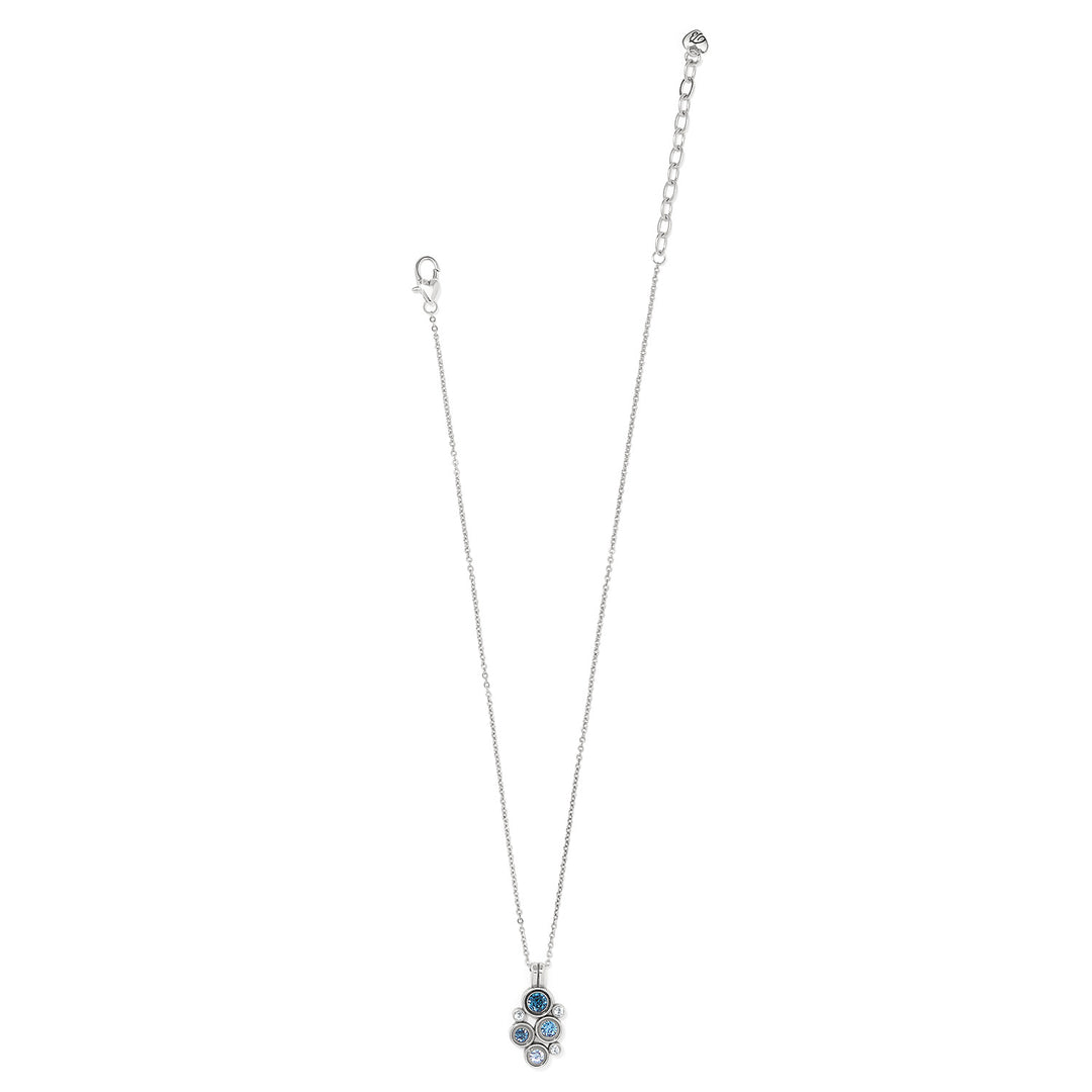 Brighton Constella Cluster Necklace - Silver-Blues