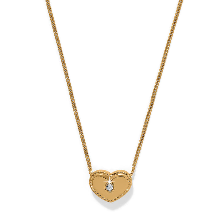Brighton Illumina Celeste Heart Petite Necklace Gift Box - Gold