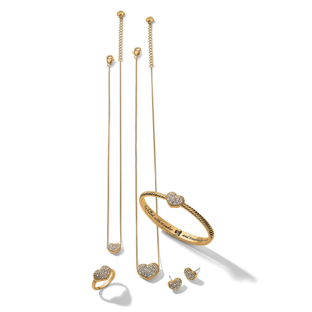 Brighton Illumina Celeste Heart Petite Necklace Gift Box - Gold