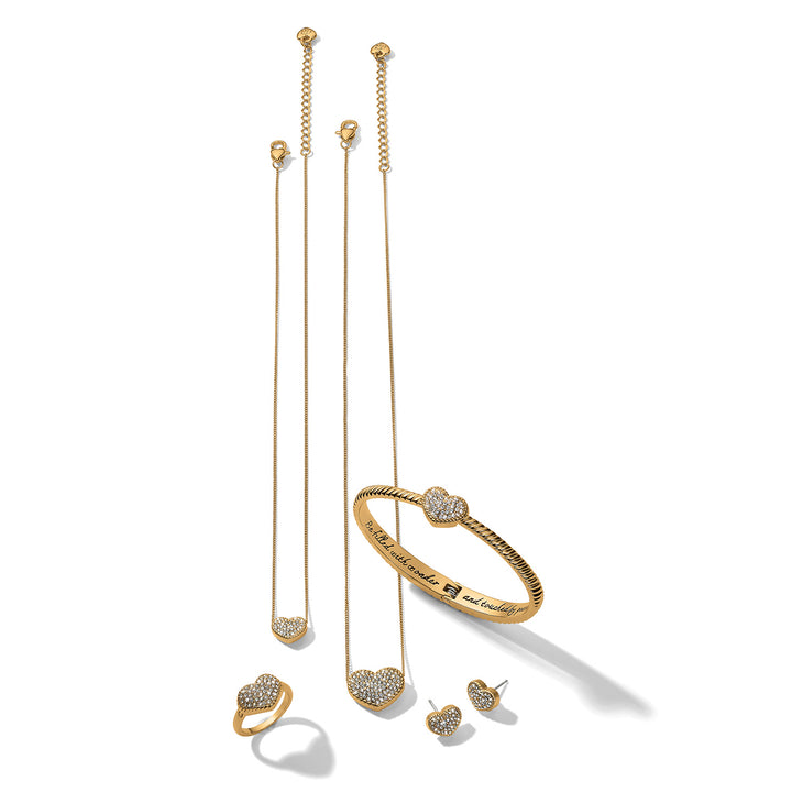 Brighton Illumina Celeste Heart Petite Necklace Gift Box - Gold