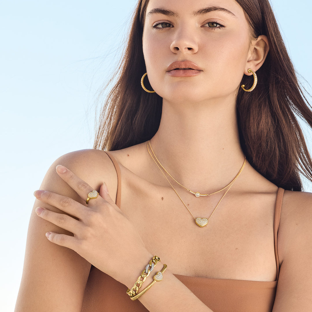 Brighton Illumina Celeste Heart Petite Necklace Gift Box - Gold