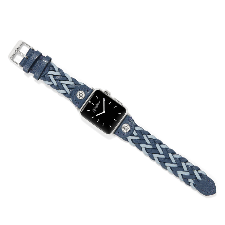 Brighton Rory Leather Watch Band - French Blue-Cloud Blue