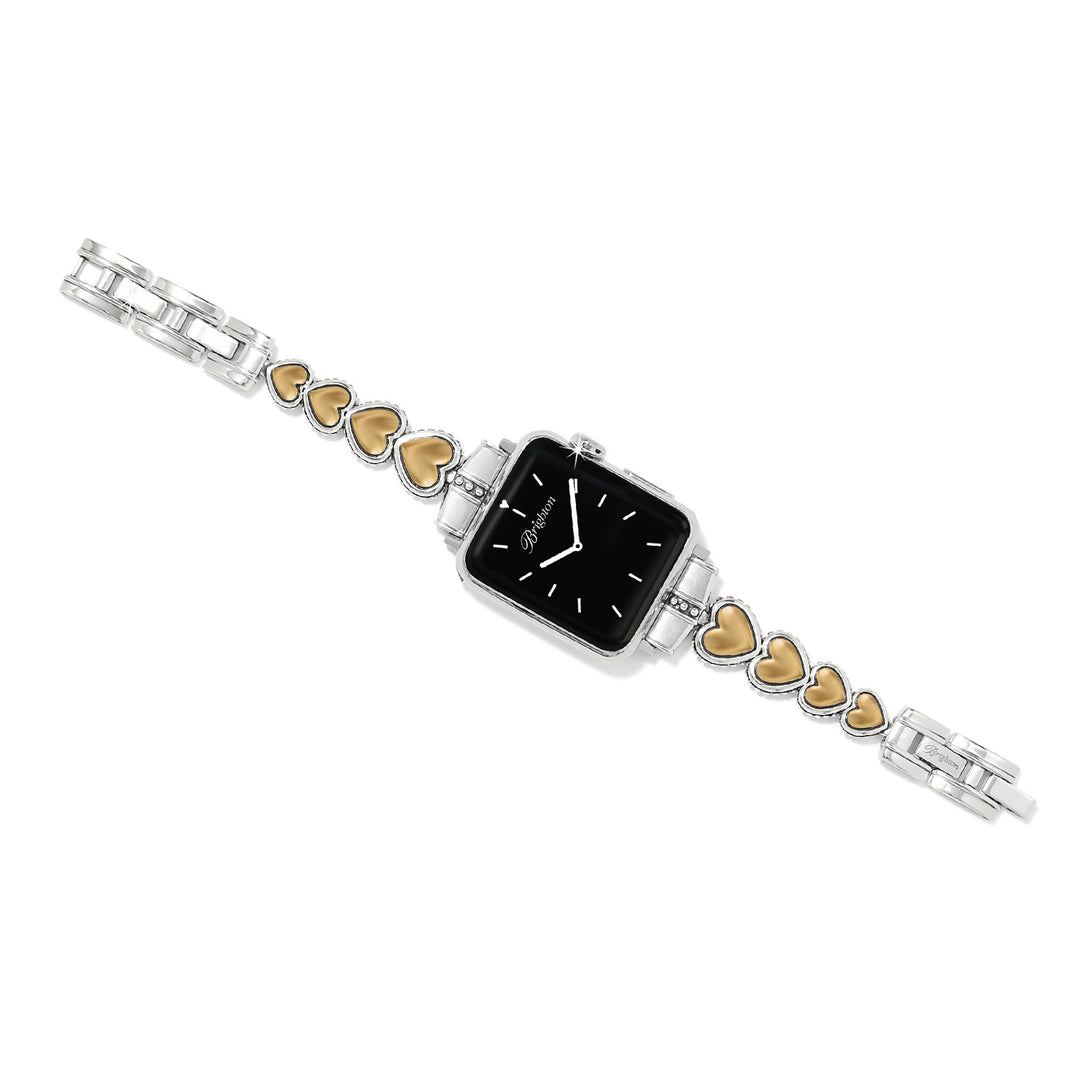 Brighton Pretty Tough Two Tone Heart Watch Band