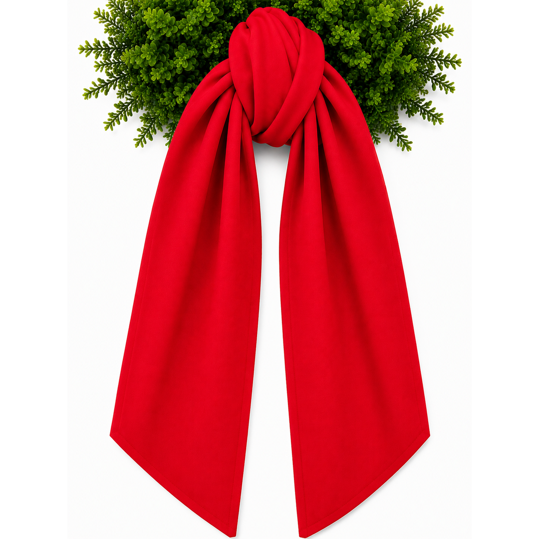 CBC Wreath Sash - Cotton Linen - Red