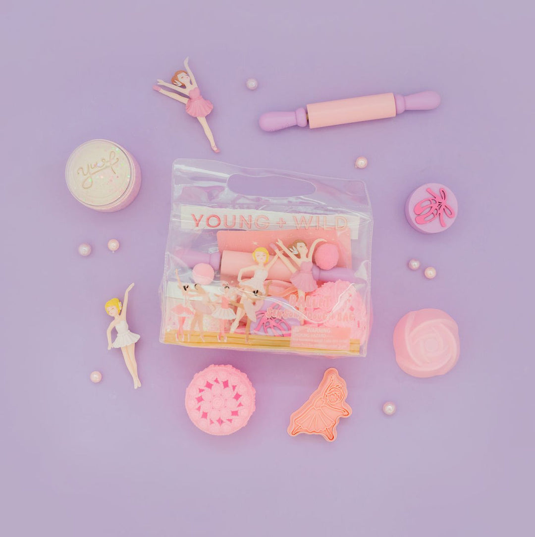 Young + Wild and Friedman Sensory Dough Bag - Ballerina