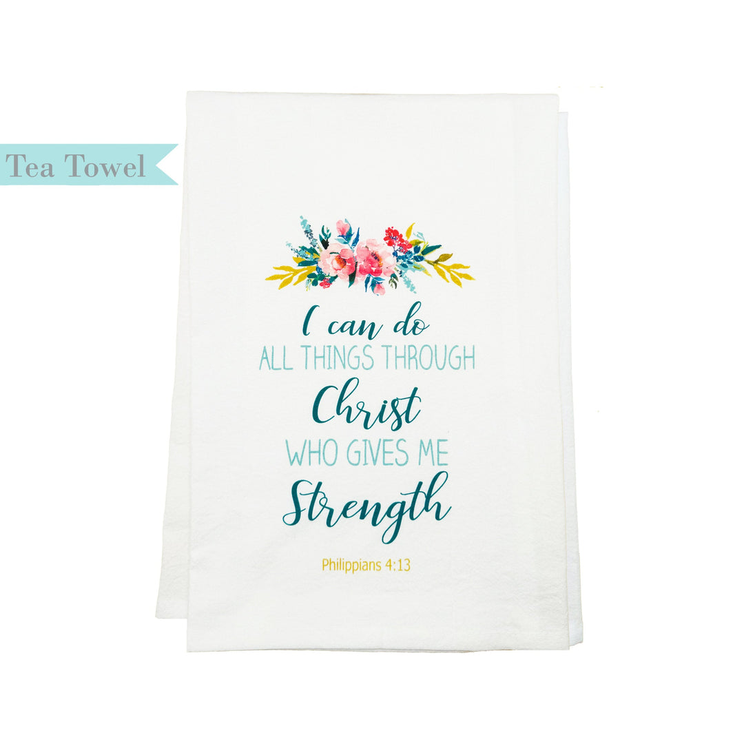 Standing On The Word Tea Towel - I Can Do All Things (Philippians 4:13)