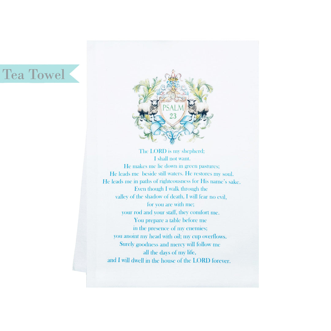 Standing On The Word Tea Towel - The Lord is My Shepherd (Psalms 23)