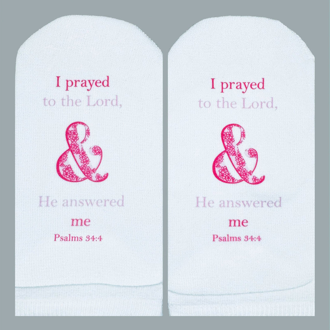 Standing On The Word Socks - I Prayed (Psalms 34:4)