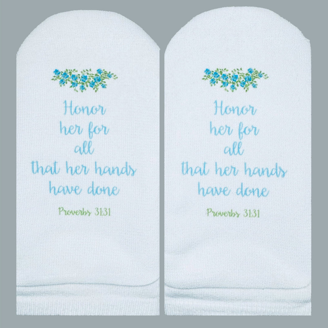 Standing On The Word Socks - Honor Her (Proverbs 31:31)