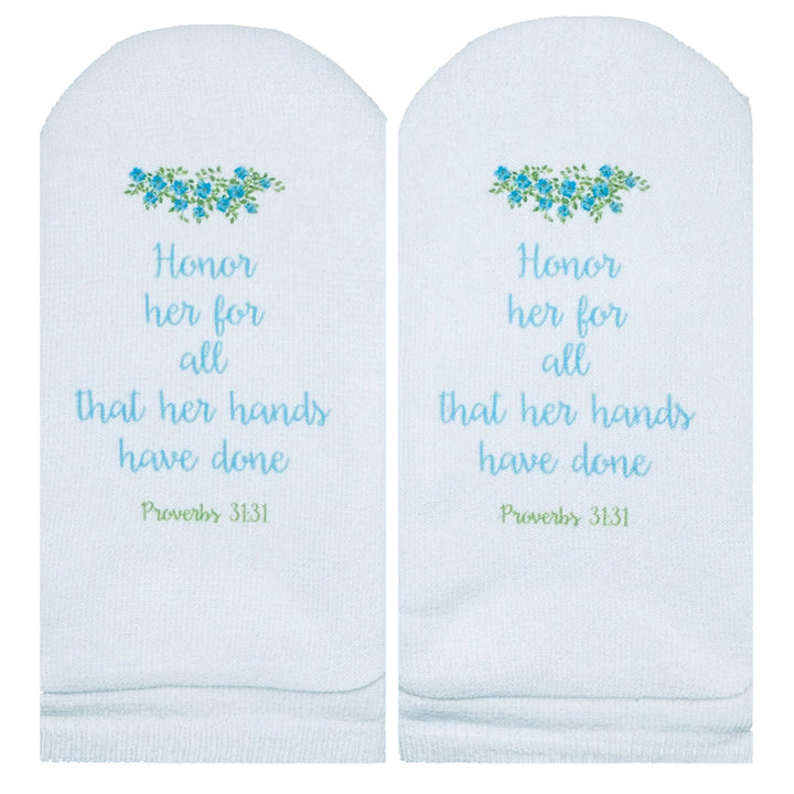 Standing On The Word Socks - Honor Her (Proverbs 31:31)