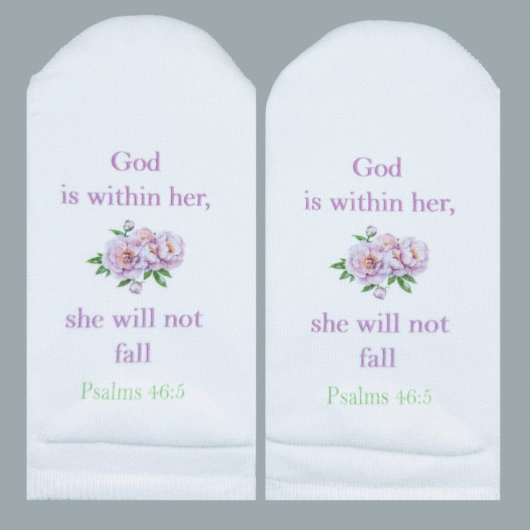 Standing On The Word Socks - She Will Not Fall (Psalms 46:5)