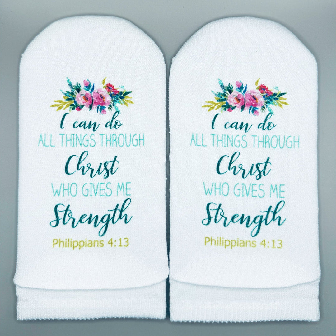 Standing On The Word Socks - I Can Do All Things (Philippians 4:13)