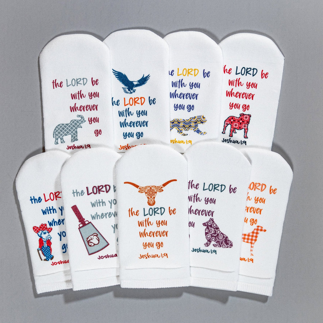 Standing On The Word Socks - The Lord Be With You (Elephant) (Joshua 1:9)