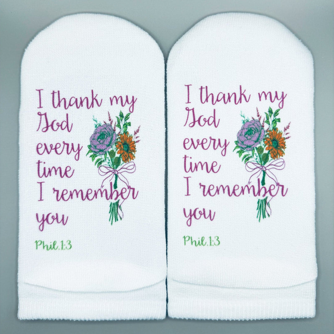 Standing On The Word Socks - Thank My God (Philippians 1:3)