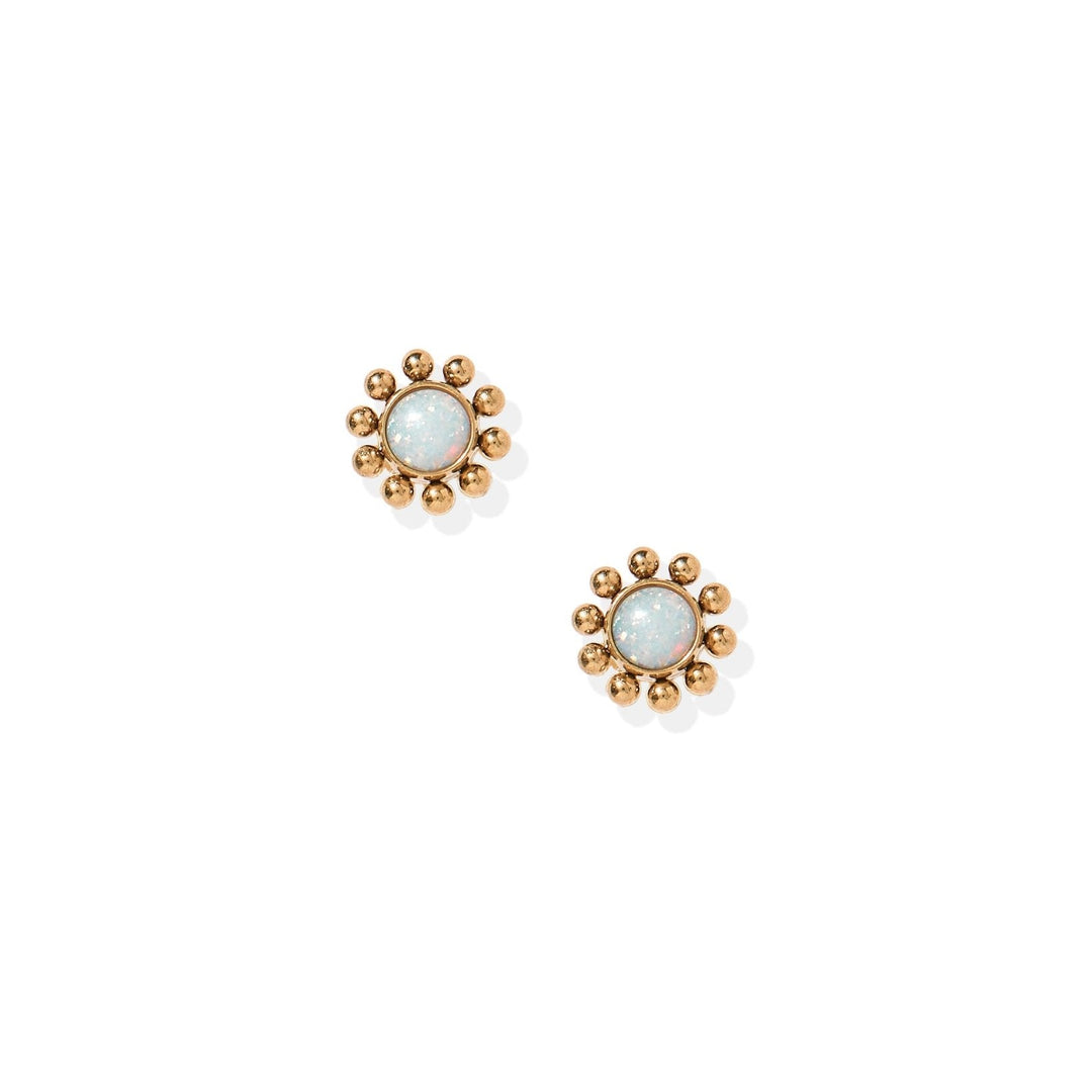 Linny Co Screwback Stud Earrings - Serena Opal