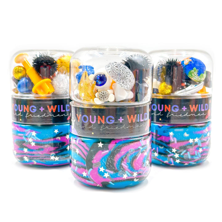 Young + Wild and Friedman Grab & Go Dough Jar - Space - WS
