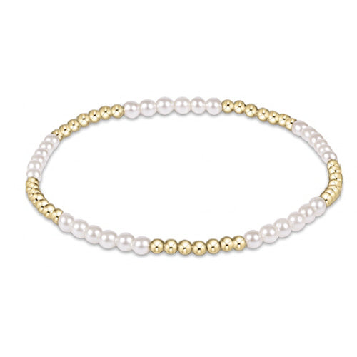 enewton Classic Blissful Pattern 2.5mm Bead Bracelet - 3mm Pearl