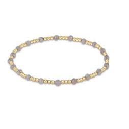 enewton Gemstone Gold Sincerity Pattern 3mm Bead Bracelet - Labradorite