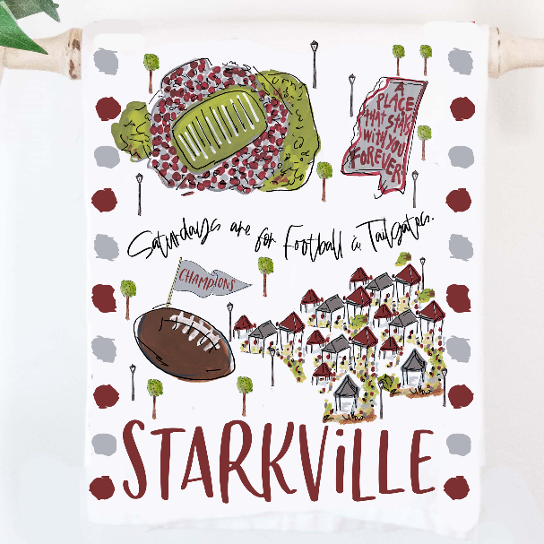 Happy By Rachel Tea Towel - Starkville