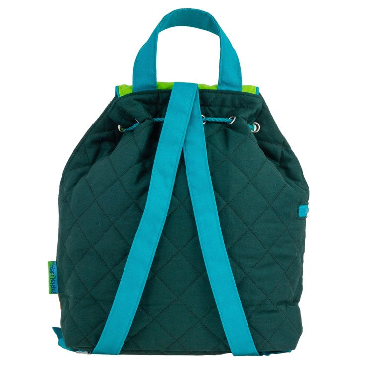 Stephen Joseph Quilted Backpack - Green Dino